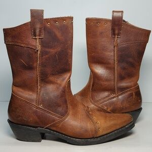 Harley Davidson Jessie Riding Moto Western style boots womans size 7(W) EU 38